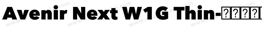 Avenir Next W1G Thin字体转换